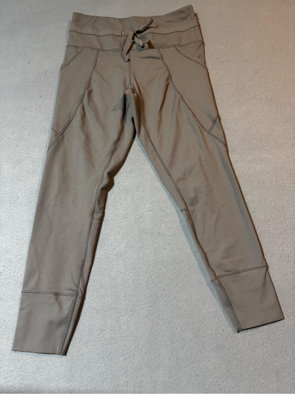 ASICS Neutral Taupe High-Waist Active Leggings Size S